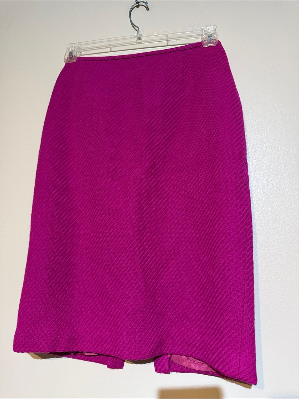 Lafayette 148 New York Fuchsia Textured Pencil Skirt